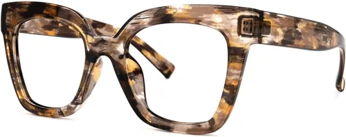 Vista 71 de Zeelool Gafas de luz azul para mujer de moda de tira cuadrada de moda gafas de computadora gafas antifatiga ocular Malcolm JGA000269-22B