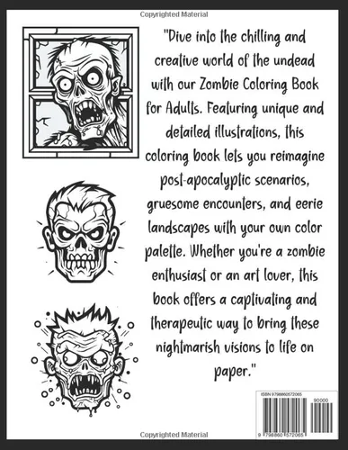 Vista 2 de Zombie Artistry Coloring Book