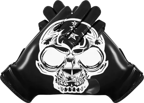 Vista 4 de Glorious Traders Youth Football Gloves American Wide Receiver Football Gloves for Adult Men Women & Boys with Super Sticky Silicone Grip Palms