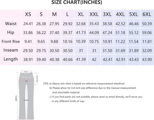Vista 6 de nuveti Pantalones de yoga de cintura alta para mujer, con corte de bota, 4 bolsillos, pantalones de entrenamiento con control de abdomen, pantalones