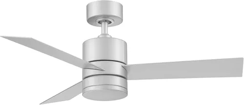 Vista 4 de Modern Forms Axis - Ventilador de techo inteligente de 3 aspas para interior y exterior, 44 pulgadas, titanio con kit de luz LED de 3000K y control