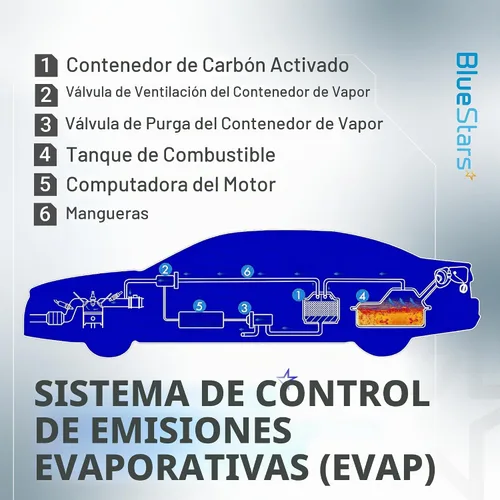 Vista 9 de BlueStars 55567453 Solenoide de válvula de purga de depósito de vapor EVAP Válvula de purga de ventilación - Compatible con Chevy Cruze 2011-2016
