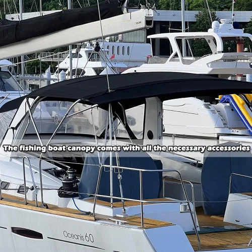 Vista 4 de Bimini - Soporte de riel de bisagra superior para lancha, kayak, yate, toldo, accesorios, acero inoxidable 316, 2