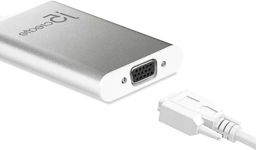 Vista 7 de j5create Adaptador de pantalla USB 2.0 a VGA Conectividad USB Plug & Play, 3 modos de visión, compatible con Windows y Mac