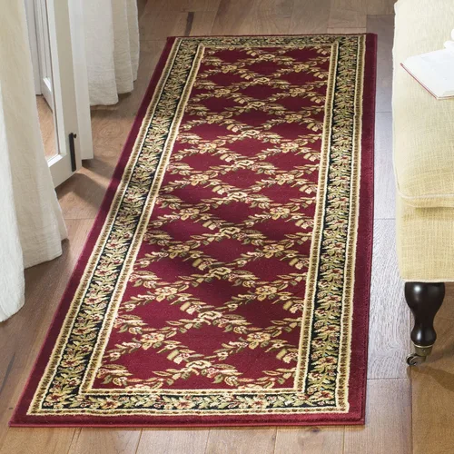Vista 13 de SAFAVIEH Lyndhurst Collection - Alfombra de pasillo, 2 pies 3 pulgadas x 8 pies, color negro y marrón, diseño tradicional de enrejado floral,