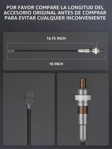 Vista 3 de Marsflex Sensor de relación de combustible del oxígeno del oxígeno O2 aguas