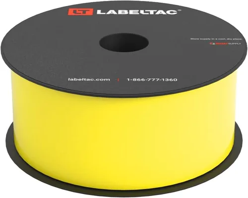 Vista 14 de Suministro de etiquetas LT4/LT4P/LTPX 0.5" x 150' Negro Print Long-Lasting Labels on Durable Water & Chemical Resistant Vinyl - Ideal for a Wide