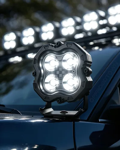 Vista 3 de OFFROADTOWN 4 Inch 160W LED Pods Light LED Cubes Offroad LED Driving Light