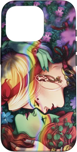 Vista 20 de iPhone 16 DC Comics Pride Harley Quinn & Poison Ivy Nose Touch Case