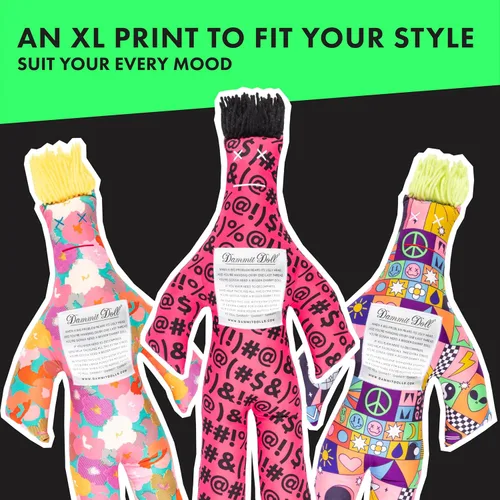 Vista 7 de Dammit Doll XL - Divertido regalo de broma para aliviar el estrés, color aleatorio, para aliviar la ira y la frustración, elefante blanco o muñeca