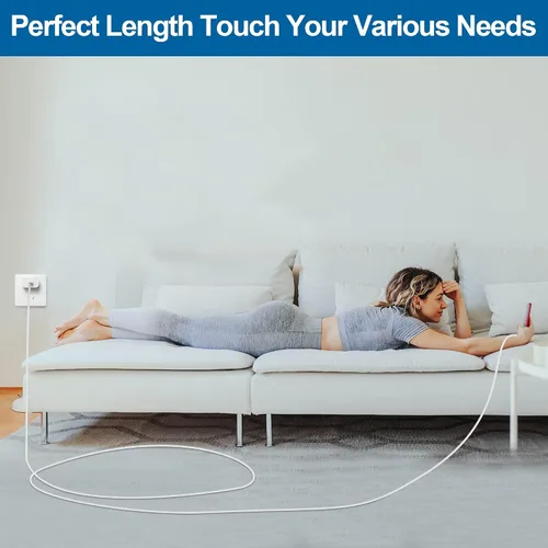 Vista 7 de Paquete de 2 cables USB C a Lightning, cargador tipo C de 10 pies, cable de carga rápida compatible con Apple iPhone 14/14 Pro/14Pro Max/13/13