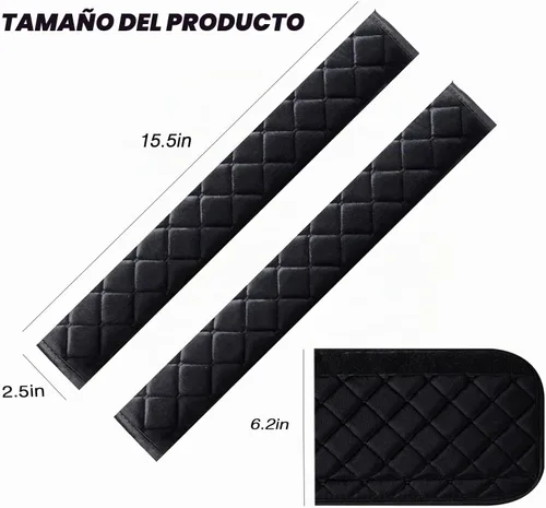 Vista 3 de Funda para cinturón de seguridad, funda para cinturón de seguridad, fundas para cinturón de seguridad, fundas para cinturón de seguridad para Negro
