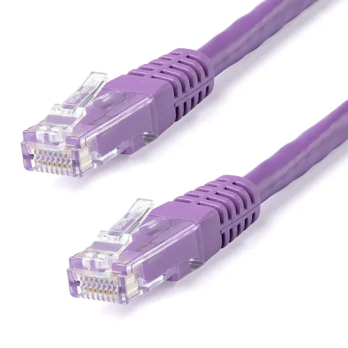 Vista 37 de StarTech. com Cable Ethernet CAT6 de 1 pie – Cable Ethernet CAT 6 Gigabit negro -650MHz 100W PoE++ RJ45 UTP moldeado Categoría 6 Network/Patch Cord