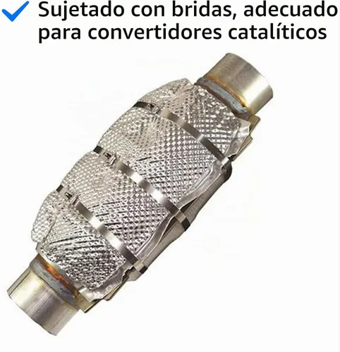 Vista 7 de Peastorm Protector térmico para escape, material de aluminio, silenciador, armadura de aislamiento, 12 x 24 pulgadas