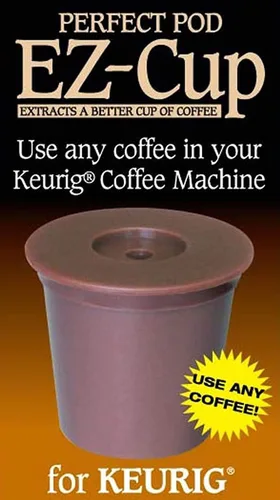 Vista 8 de Perfect Pod EZ-Cup para cafeteras Keurig 1.0, cápsula de café K-Cup reutilizable de 1 corriente, filtro de café recargable