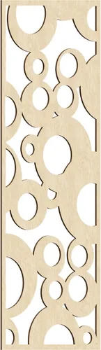 Vista 85 de 9 3/8"W x 24 3/8"H x 1/4"T Farwell Decorativos Paneles de Pared de Madera Calado, Hickory