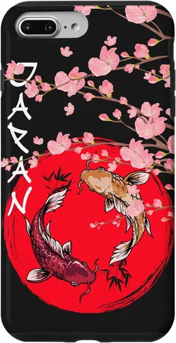 Vista 12 de koi Fish Ying yang,Japanese Flag Japan - Cherry Blossom Case for iPhone 17