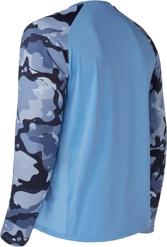 Vista 3 de Bassdash UPF 50 Camiseta de pesca para hombre con camuflaje, manga larga, sudadera de secado rápido