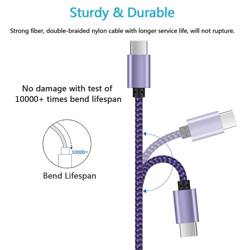 Vista 4 de Pixel 10a 10 Pro XL Cable para Google Pixel 10, 10 Pro Fold, cable de carga rápida de 6 pies para 9a, 9, 9 Pro XL Fold, 8 7 6 Pro 5 4 3 2 XL 8a 7a