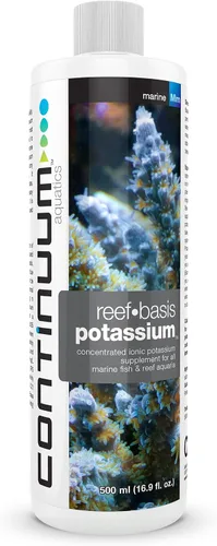 Vista 6 de Continuum Aquatics Reef Basis Potassium - Suplemento iónico concentrado de potasio para todos los acuarios marinos de peces y arrecifes, 2 litros