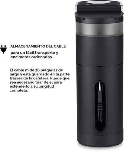 Vista 7 de Keurig K-Mini CoffeeFeer, Brewer Single Sirve K-Cup POD Coffee, de 6 a 12 oz. Tamaños de preparación, negro Single-Serve K-Cup Brewer, Brews 6-12