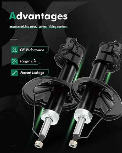 Vista 2 de SCITOO Juego de 2 amortiguadores delanteros para Mazda, amortiguadores y puntales para Mazda 626 Amortiguadores 1998 1999 2000 2001 2002 para Mazda