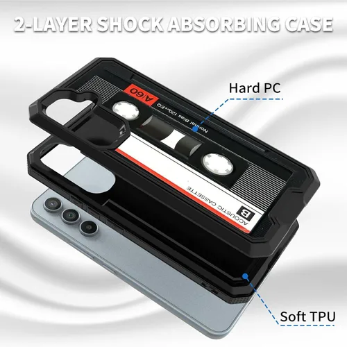 Vista 2 de Funda para Samsung S23 FE Funda Galaxy S23 FE 2 en 1 PC duro de doble capa TPU suave a prueba de golpes Cubierta protectora de teléfono para Samsung