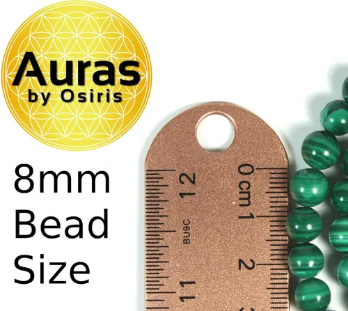 Vista 4 de Collar de cristal de malaquita para hombres y mujeres, joyería de malaquita con piedras preciosas auténticas, hecha a mano por el maestro chamán