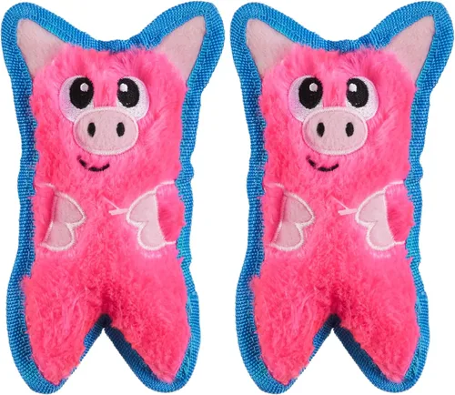 Vista 9 de Outward Hound Invincibles - Juguete de peluche para perro, XS zorro
