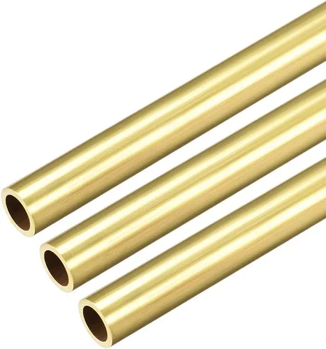 Vista 15 de uxcell Tubo redondo de latón, 11.811 in de longitud 0.118 in de diámetro exterior de 0.039 in de grosor de pared, tubo recto sin costuras, 3 piezas