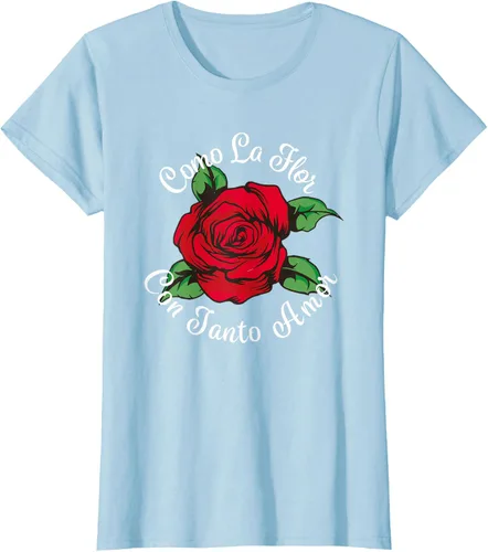 Vista 25 de Como La Flor - Bailar Cumbia - Mexican Rose Fiesta Regalo Camiseta Negro