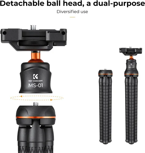 Vista 7 de K&F CONCEPT Mini trípode flexible