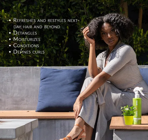 Vista 3 de Mixed Chicks Hair Four Days - Spray refrescante para rizos sin enjuague, 10 onzas líquidas