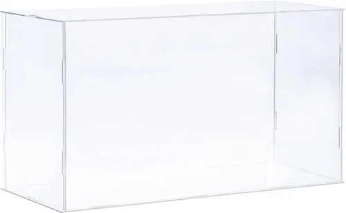 Vista 8 de MECCANIXITY Vitrina de acrílico Caja de plástico transparente montar escaparate a prueba de polvo 14x6.3x4.1 pulgadas para artículos coleccionables