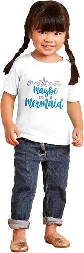 Vista 3 de Camiseta para niñas con texto en inglés "I'm A Mermaid Cute Daughter Beach Day
