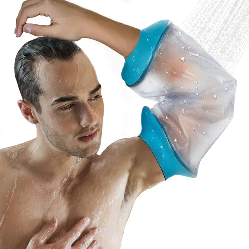 Vista 9 de Asunby Protector de línea PICC para ducha Cubierta de manga de línea Picc para el brazo superior Impermeable Protector de IV y línea PICC