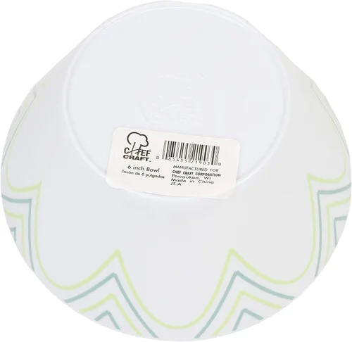 Vista 2 de Chef Craft Ensaladera de melamina de primavera, 6 pulgadas de diámetro 20 onzas de capacidad, diseño