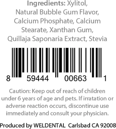 Vista 3 de Pastillas de pasta de dientes Chewtab Bubble Gum