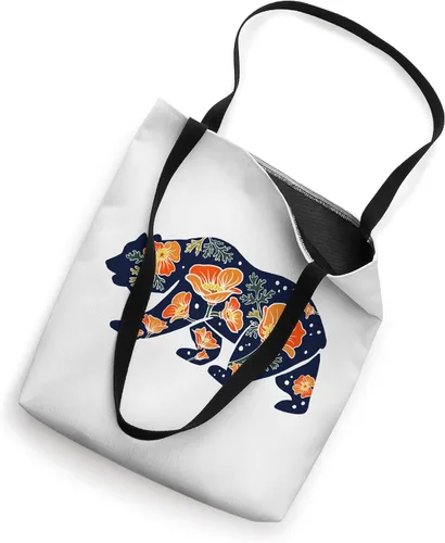 Vista 2 de Bolsa de mano California Bear and Poppy