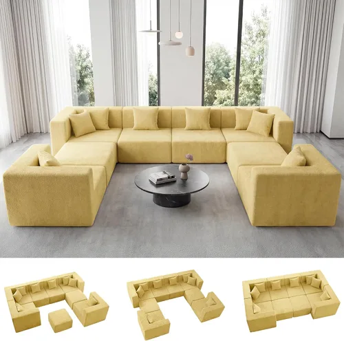 Vista 43 de MONVANE Sofá cama convertible de 55.5 pulgadas, sofá cama 2 en 1 sin hueso con bolsillo de almacenamiento, cómodo sofá de asiento profundo
