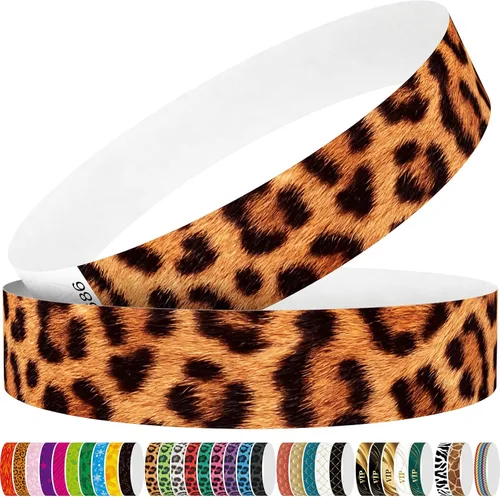 Vista 12 de Tyvek - Pulseras para eventos, diseño creativo de color, pulseras de papel de 3/4 pulgadas, paquete de 250 unidades para fiestas, agrupaciones, Negro