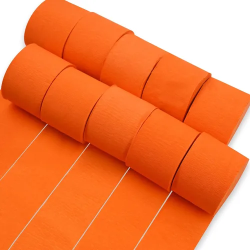 Vista 10 de PartyWoo Serpentinas de papel crepé negro dorado y plateado, 10 rollos de 820 pies, paquete de papel crepé para graduación, Navidad, Año Nuevo