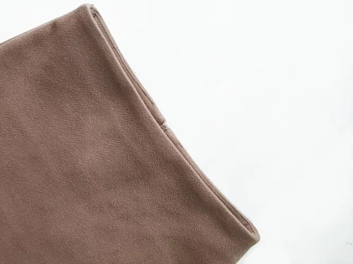 Vista 3 de TONCHENGSD Minifalda de cintura alta de lana para mujer, minifalda de tubo