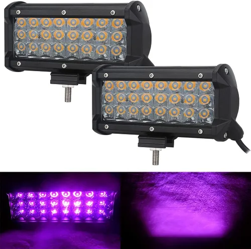 Vista 8 de Auxmotec Luces LED verdes de conducción de caza de 18 W, 4 pulgadas, barra de luz para todoterreno, camioneta, barco, tractor, pesca, caza