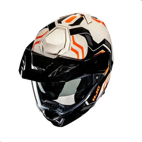 Vista 2 de HJC i80 Velly - Casco modular para motocicleta con protector facial HJ-44 Pin-lock, aprobado por DOT (MC7, X-Small)