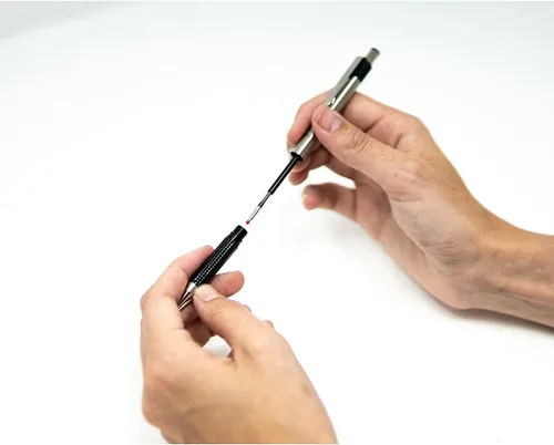 Vista 2 de Zebra 892149 Zebra Pen F-301 Bolígrafo retráctil de acero inoxidable