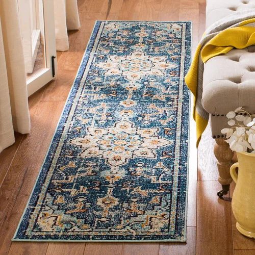 Vista 82 de Safavieh MAD473E - Tapete con diseño de medallón desgastado, bohemio elegante, colección Madison, no suelta pelos, fácil de cuidar, alto tránsito