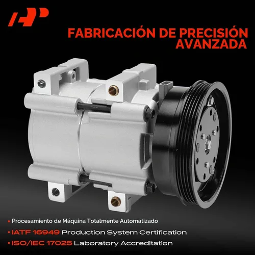 Vista 3 de A-Premium Compresor de aire acondicionado AC con embrague
