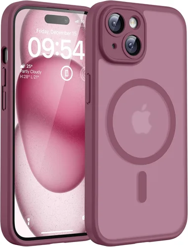 Vista 142 de TOCOL Funda para iPhone 11, compatible con Magsafe, protección completa de cámara, imanes integrados, protección contra caídas, funda translúcida