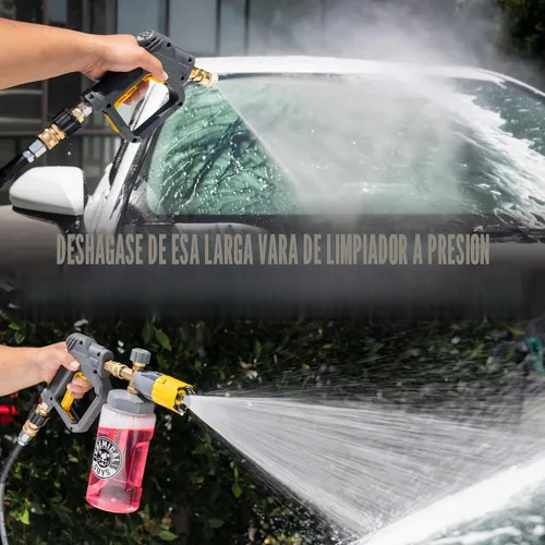 Vista 5 de Chemical Guys Snubby Pistola de lavado a presión con accesorio de cañón de espuma, mango corto para hidrolimpiadoras de gas y eléctricas, rociador
